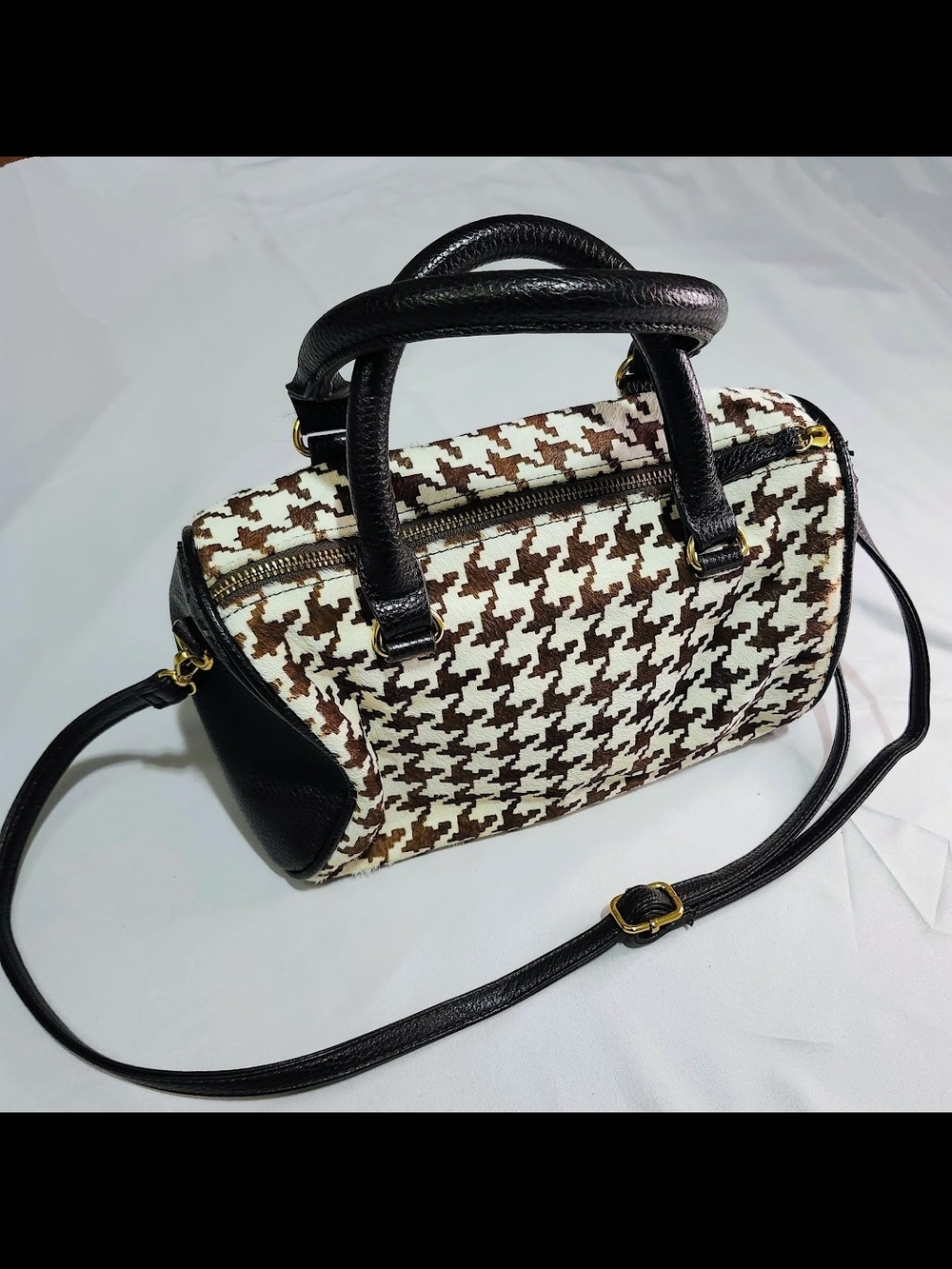 Anthropologie Houndstooth Bag